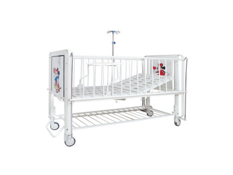 A26 KEC-02鋼制噴塑兒童床(單搖|中控輪|護(hù)欄|餐桌)